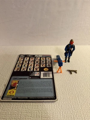 GI Joe 1991 COBRA COMMANDER versión 4 ARAH tarjeta de archivo de colección sin planeador Foto 1 de 4