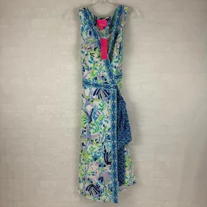 NEW Lilly Pulitzer Shaylee Stretch Midi Dress Shell Beach Size 14 Style 005705 - Picture 1 of 11