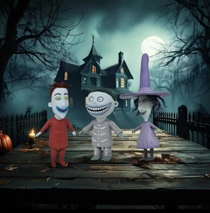 Figura de acción Pesadilla antes de Navidad lo mejor de la serie 1 cerradura, choque y barril - Imagen 1 de 11