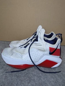 Size 10 mens - Nike LeBron Soldier XIV USA GS (Pre-Owned) - Picture 1 of 12