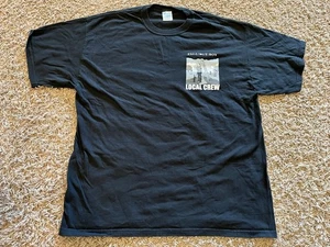 VINTAGE T SHIRT Black Fall Out Boy Local Crew Stage FOB M&O Knits XL 2006? Y2K - Picture 1 of 11