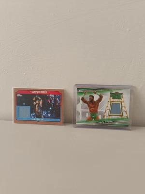 Lotto WWE Matt Relic 2017 AJ Styles 37/99 Zack Ryder 158/199 - Immagine 1 di 4