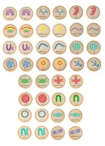 The Freckled Frog Indigenous Symbols Matching Pairs Interactive Game Age 2+ - Bild 1 von 2