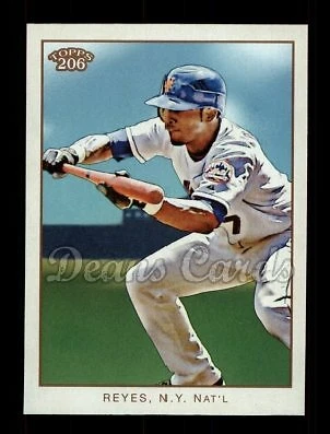 2009 Topps 206 #294 Jose Reyes Mets 8 - NM/MT - Image 1 of 1