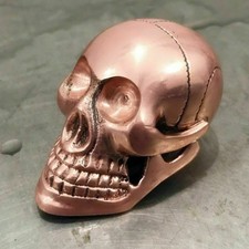 NEW Walking Stick Cane vintage Style BRASS SKULL Designer Bone Head handle only