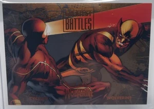 2023 Fleer Ultra Marvel Wolverine Greatest Battles Orange Foil Card GB-13 #16/25 - Picture 1 of 7