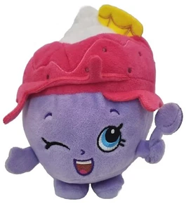 Juguete de peluche Shopkins Ice Cream Queen púrpura rosa 7" 2013 Moose Enterprises - Imagen 1 de 9