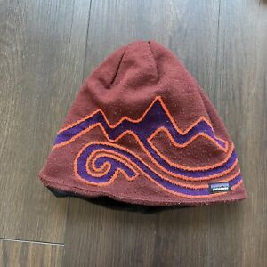 Patagonia Fleece Lined Patterned Beanie Winter Hat