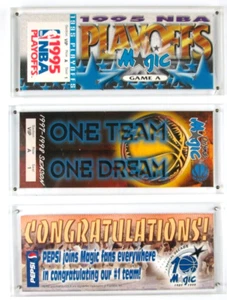 3 Orlando Magic Commemorative Tickets 1995 1999 NBA Playoffs One Team One Dream - Picture 1 of 3