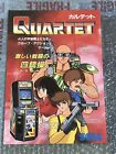 Quartet Sega Arcade Genuine Jamma Game Flyer Beautiful Chirashi