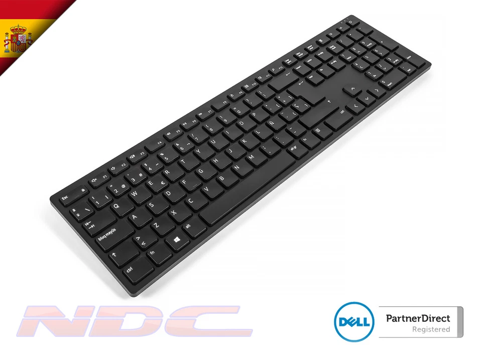 NEW Dell KM5221W SPANISH Pro Wireless Keyboard with USB Dongle - Image 1 of 2
