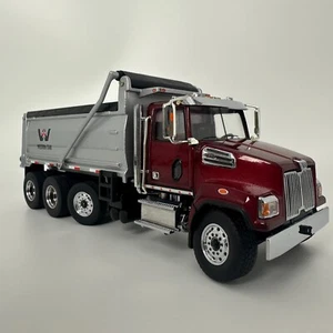 Diecast Masters Western Star 4700 SF DumpTruck Metallic Red with Silver Body1/50 - Picture 1 of 11