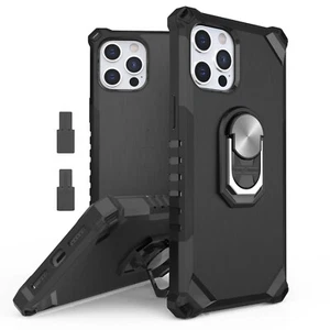 Funda híbrida Tri Shield para iPhone 12 mini pro max, montaje en coche, funda negra - Imagen 1 de 20