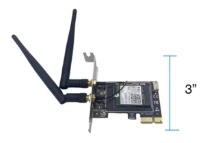 Intel AC7260 2.4G/5G 867Mbps 3" Short Network Card With Low-Profile PCI Bracket - Picture 1 of 4