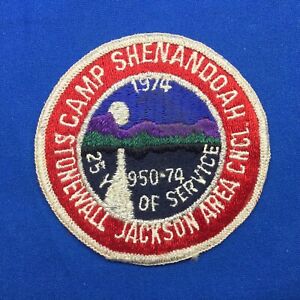 Boy Scout 1974 Camp Shenandoah Patch 25th Year Virginia