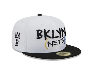 Brooklyn Nets New Era City Edition 59FIFTY Fitted Hat-White - Picture 1 of 7