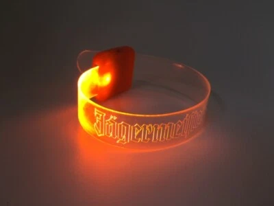 Jägermeister Armband beleuchtet , Silikon LED Armband Hirschkopf Leuchtarmband