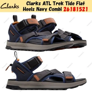 Clarks ATL Trek Tide Flat Heels Navy Combi 26181521 UK 4-13 - Picture 1 of 14