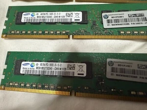 4GB x1 PC3-10600E DDR3 ECC 1333 mhz UDIMM HP Samsung Memory RAM - Picture 1 of 4
