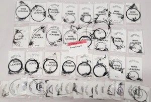 Líderes de Pesca de Alambre Negro - 24pk + Surtido AFW Surflon Rosco Snap Lote de Reventa - Imagen 1 de 7