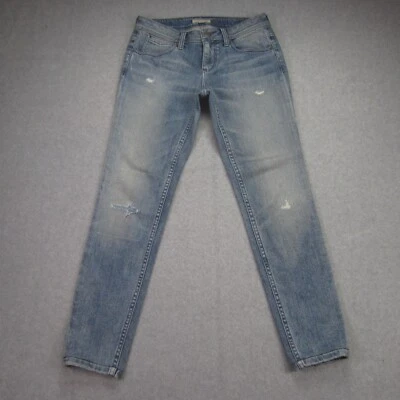 Pantalones de mezclilla Burberry Brit para mujer 26 Westbourne ajustados al tobillo desgastados preppy Foto 1 de 4