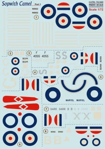 Print Scale 72-340 1/72 Sopwith Camel Part-1 - Picture 1 of 3