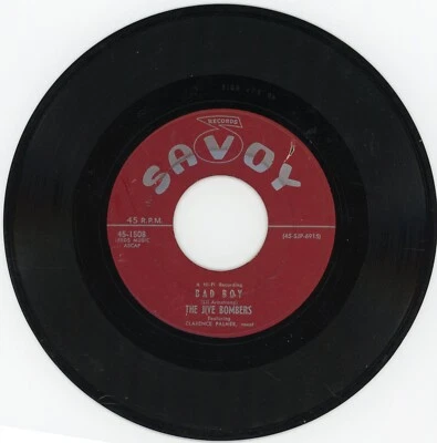 THE JIVE BOMBERS Bad Boy / When Your Hair Has Turned Savoy 1508 7" 45rpm 1956 - Image 1 of 2