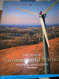 PRINCIPLES OF ENVIRONMENTAL SCIENCE By Mary Ann Cunningham - Foto 1 di 11