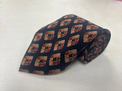 Corbata geométrica Lanvin para hombre roja azul marino $145 Foto 1 de 4