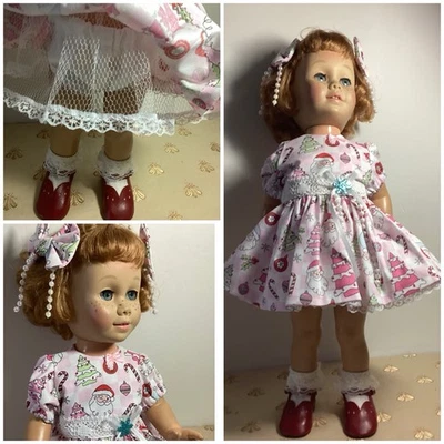 Chatty Cathy (19-20 pulgadas. Muñeca, calcetines y zapatos no están incluidos. Traje casero Foto 1 de 4