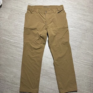 Duluth Trading Pants Mens 40x34 Brown Flexpedition Standard Fit Cargo Hiking - Picture 1 of 6
