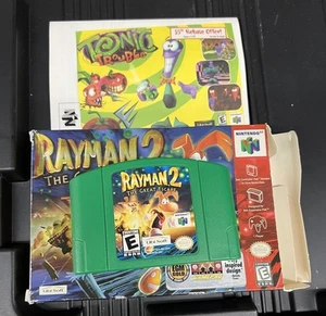 1999 NINTENDO 64 N64 RAYMAN 2 THE GREAT ESCAPE CIB INSERTS - Picture 1 of 4