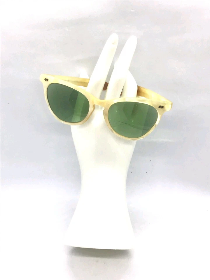 Vintage Mother of Pearl prescription Sunglasses Green Lenses  - Image 1 of 4