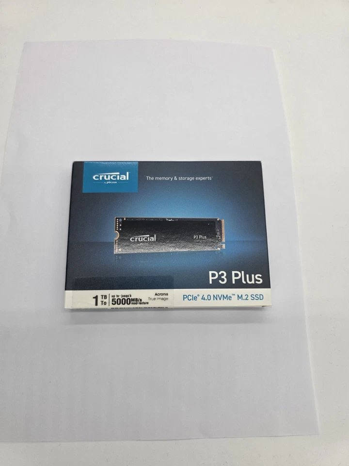 Crucial P3 Plus 1TB NVMe Internal SSD (CT1000P3PSSD8) Windows 11 Pro - Image 1 of 1