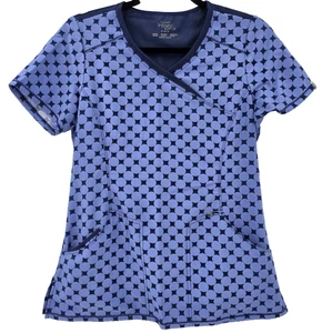 Blusa Médica Cherokee Infinity Para Mujer Pequeña Cuello en V Estilo 2628A Azul Médico BIGDOT - Imagen 1 de 10