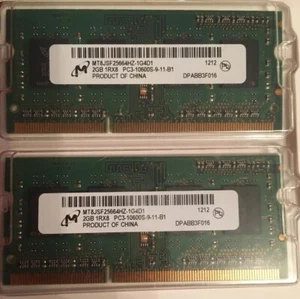 Genuine Apple MacBook 4GB 2x 2GB 1Rx8 PC3-10600S-9-11-B1 Laptop Memory - Picture 1 of 1