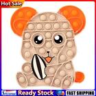 Silicone Hamster Push Bubble Autism Needs Reliver Stress Kids Toys (Brown) Hot