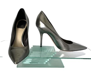 Decolte Dior pelle metallizzata punta stiletto tacco alto Italia US 7,5 - Foto 1 di 13