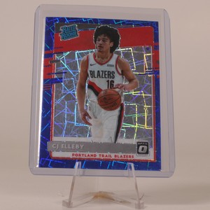 195 CJ Elleby Blue Velocity Rated Rookie 2020-21 Panini Donruss Optic 