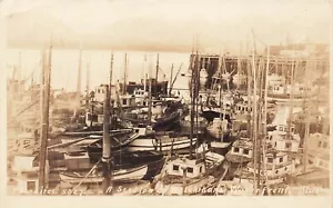 LP69 Ketchikan Alaska Waterfront Thwaites Photo RPPC Postcard - Picture 1 of 2