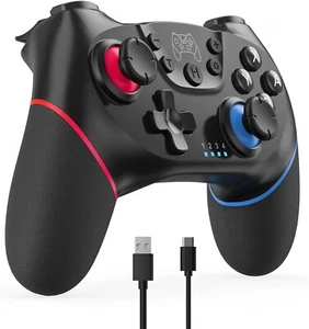 Wireless Controller for Nintendo Switch & Pro PC Bluetooth Gyro TurboVibration 8 - Picture 1 of 7