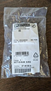 Phoenix Contact SCT-D-SUB 9-KG-2749550 Power-Subcon Cable Housing - Picture 1 of 2