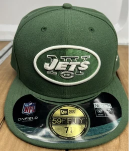 New Era 59Fifty New York Jets On Field NE Tech Green Fitted Hat Cap Gr. 7 5/8 - Bild 1 von 4