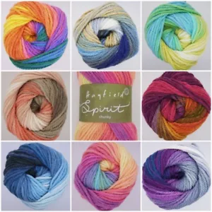 Sirdar Hayfield Spirit CHUNKY Self-Striping Rainbow Knitting Wool Yarn 100g - Picture 1 of 12