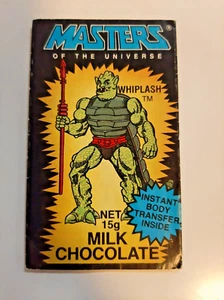 Rare Vintage Masters of the Universe Chocolate Wrapper with Tattoo Whiplash - Picture 1 of 2