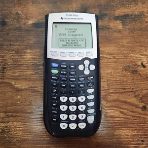 Texas Instruments TI-84 Plus Graphing Calculator Tested No Battery Cover - Picture 1 of 5