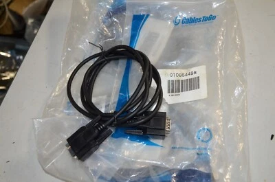 DB9 Female Male 6 Foot Serial CablesToGo Part # 52030 5 Qty Lot New Open Box - Image 1 of 4