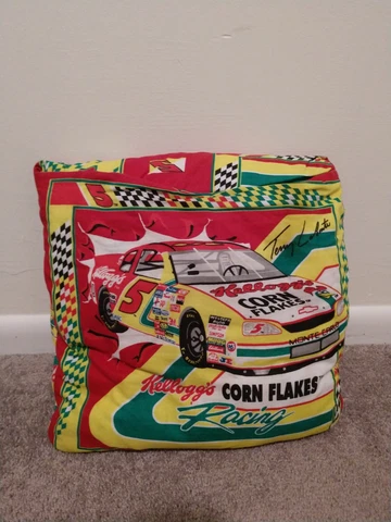 15"x14" Terry Labonte Kellogg's Racing Nascar Pillow Throw Blanket Quilt Cover