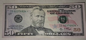 2006 $50 start note LOW RUN AND PRINT SIZE - Picture 1 of 3
