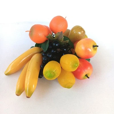 Anillo Vela De Colección Años 70 MCM Plástico Imitación Fruta Plátano Naranja Pera Uvas Manzana Foto 1 de 4